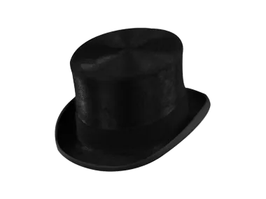 Rabbit fur top hat