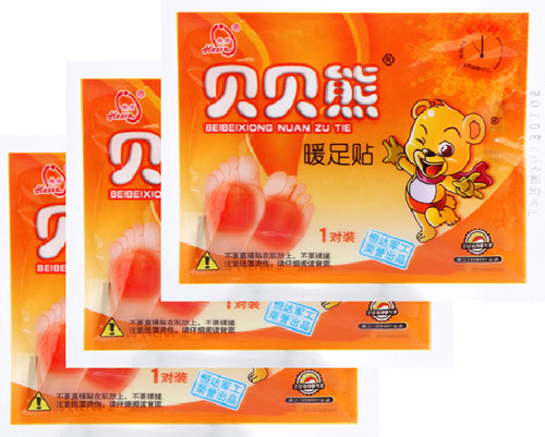贝贝熊纯中文暖足贴