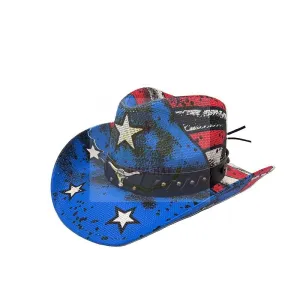 LIHUA very stiff cowboy hat in straw